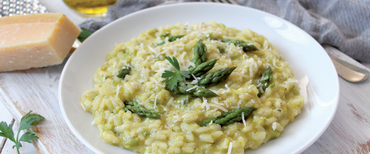 Risotto cremoso agli asparagi