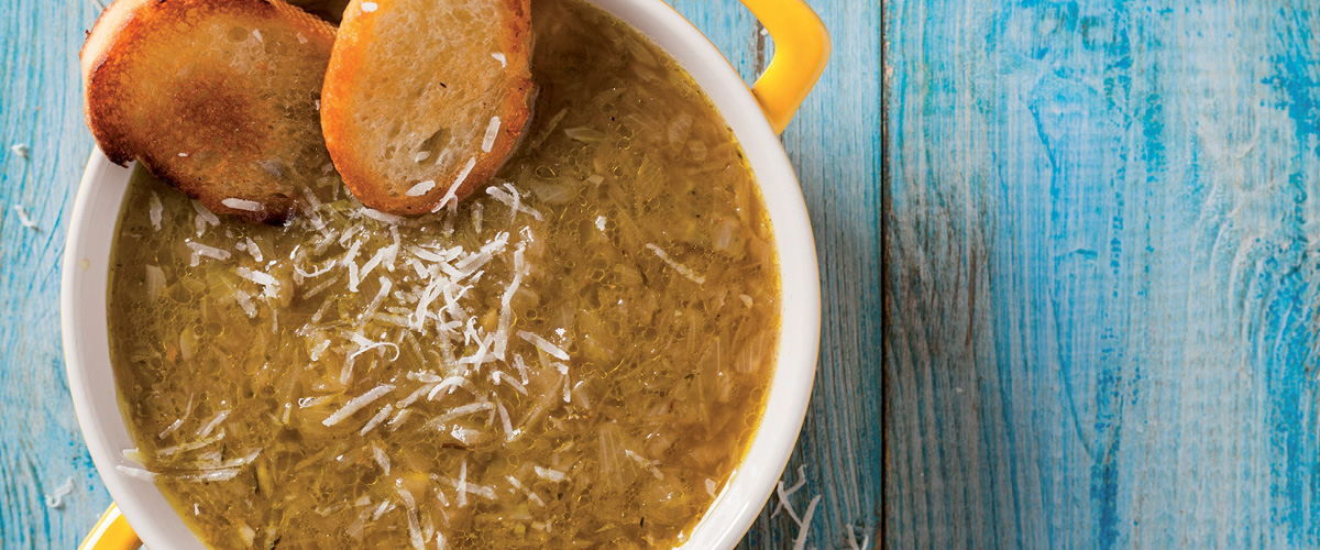 Zuppa di cipollotti alla francese