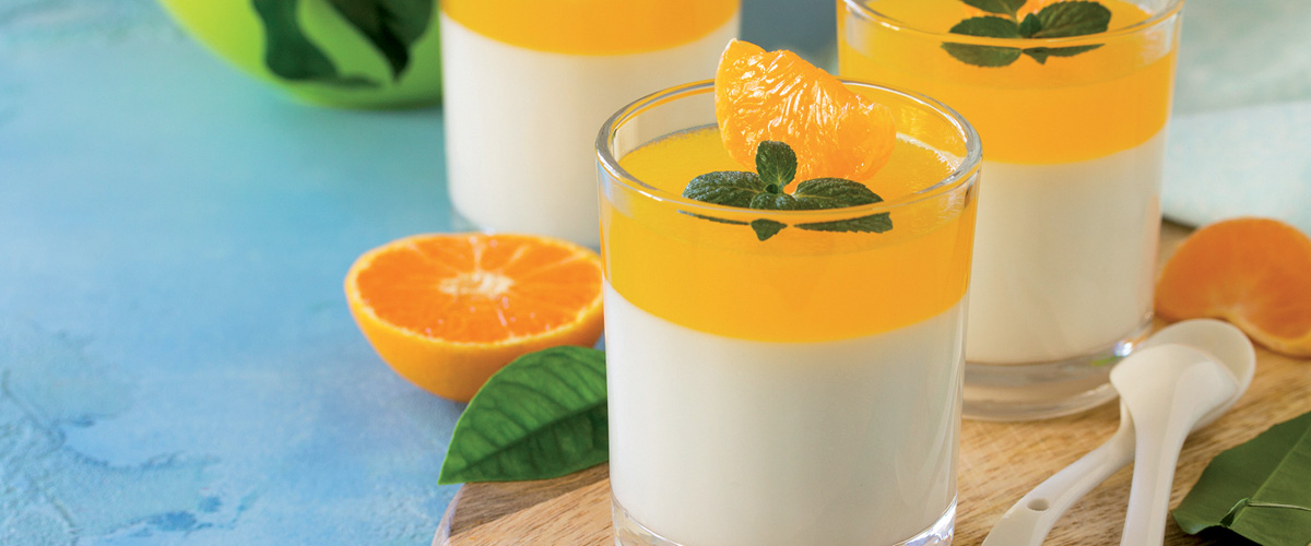 Panna cotta alle clementine