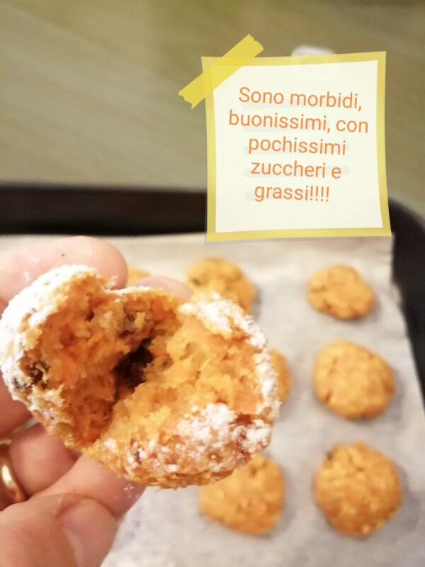 Biscotti morbidi alla carota