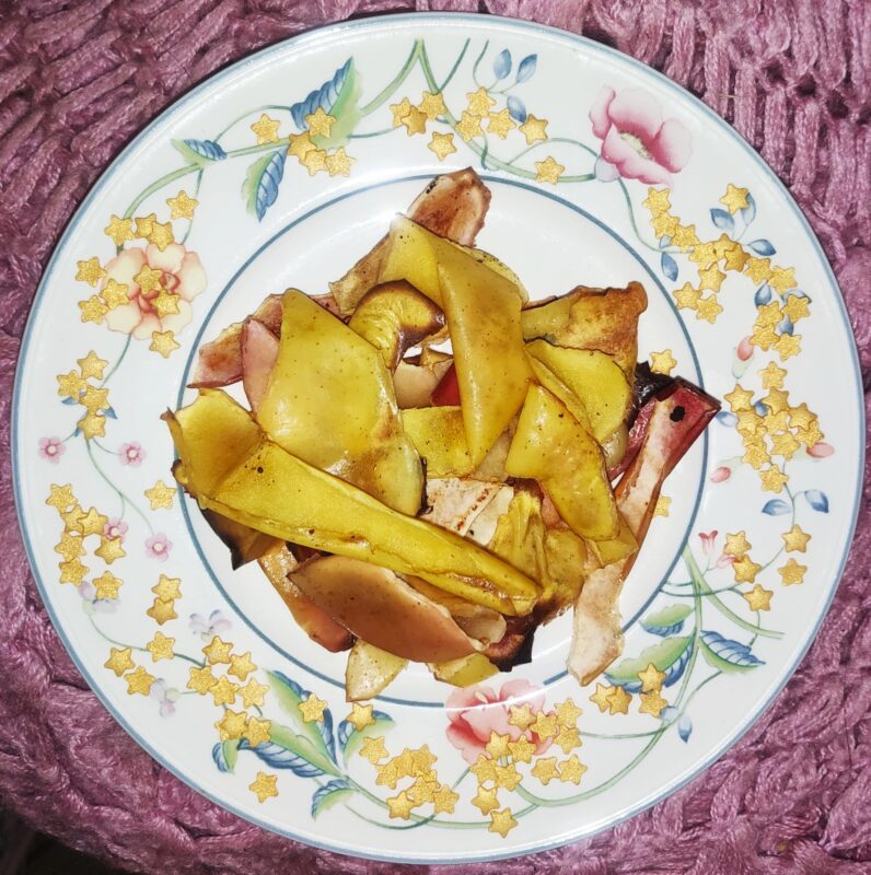 Chips di bucce di mele…stellari